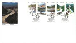 1991  Heritage Rivers, Series 1     Sc 1321-5  Strip Of 5 - 1991-2000