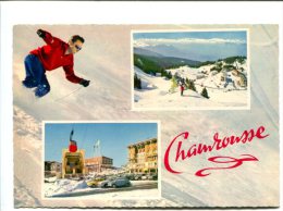 Delcampe - CP - CHAMROUSSE (38) Vue D Ensemble Le Téléphérique De La Croix Et Centre De La Station - Chamrousse