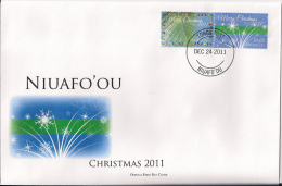 Niuafo´ou 2011, Christmas, 2val In FDC - Tonga (1970-...)