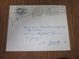 Lettre Franchise Postale Saintes-Maries-de-la-Mer (13)+son église Sa Plage 23/2/1971 + Cachet Mairie - Civil Frank Covers