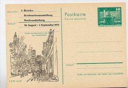 DDR P79-6-74 C12 Postkarte PRIVATER ZUDRUCK Ausstellung Neubrandenburg 1978 - Privatpostkarten - Ungebraucht