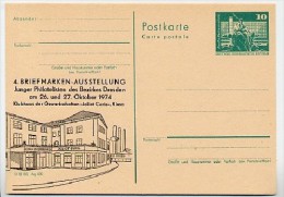 DDR P79-14-74 C16 Postkarte PRIVATER ZUDRUCK Klubhaus Gewerkschaften Riesa 1974 - Privatpostkarten - Ungebraucht
