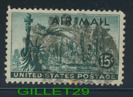 US STAMPS - AIR MAIL - 15ç CENTS -  1947 SCOTT No C35 - USED - - Oblitérés