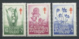 FINLANDE 1958 - Medecine Fleurs - Neuf * (MLH) AVEC Trace De  Charniere (Yvert 472/74) - Unused Stamps