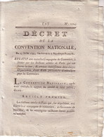 DECRET - DE LA CONVENTION NATIONALE 15 JUILLET 1793 - RELATIF AUX NOUVELLES COMPAGNIES DE CANONNIERS A FORMER PAR LES S - Decrees & Laws