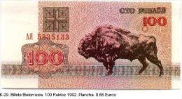 Billex6-29. Billete Bielorrusia 100 Rublos 1992 - Andere & Zonder Classificatie