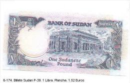 Billex6-174. Billete Sudan P-39. 1 Libra - Sudan