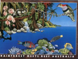 (227) Australia - Rainfoest And Great Barrier Reef - Art - Outback