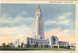 (618)  Very Old Postcard USA Cartte Ancienne - Lincoln State Capitol - Lincoln