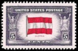 1943 USA Overrun Country Stamp-Flag Of Austria Sc#919 WWII - Ongebruikt