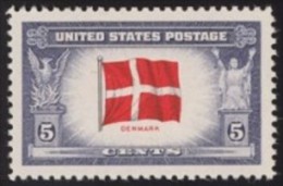 1943 USA Overrun Country Stamp-Flag Of Denmark Sc#920 WWII - Unused Stamps