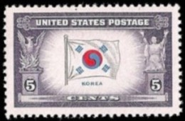 1944 USA Overrun Country Stamp-Flag Of Korea  Sc#921 WWII - Unused Stamps