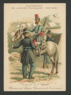 Alcool De Menthe Ricqlès, Chromo Lith. Vieillemard, Thème Militaria, Uniformes De L'Armée Française 1789-1906 - Autres & Non Classés