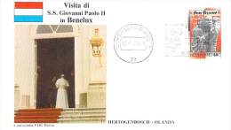 PAYS BAS   CATHOLIQUE VOYAGE  PAPE  JEAN PAUL II   Pope John Paul II Papst Johannes Paul II  PAPA Jonas Paulius II - Storia Postale