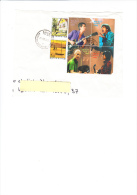 AUSTRIA 2003 -  Unificato 2250-2662/65-2270 Su Frontespizio Di Lettera /(un Valore Difettoso) - Musica - Cartas & Documentos