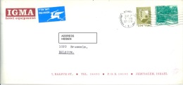 ISRAEL  - 1 AIR MAIL  COVER - 17.8.1973 - FROM JERUSALEM TO BELGIUM -  Lot 8913 - Briefe U. Dokumente