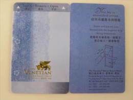Macau Hotel Key Card, The Venetian ,without Magnetic Stripe On Backside - Unclassified