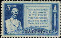 1948 USA Gettysburg Address 85th Anniversary Stamp Sc#978 History Lincoln Famous - Unused Stamps