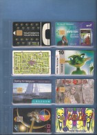 LOT DE 8 CARTES ETRANGERE - Collezioni