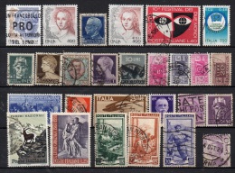 ITALIE  LOT  OBL VOIR SCAN - Collections