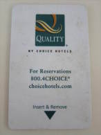 Hotel Key Card,Quality By Choice Hotels(with A Little Dirty) - Unclassified