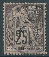 GUYANE - 1892 - YVERT N° 23 OBLITERE - COTE = 45 EUR. - Oblitérés