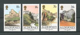 ALDERNEY AURIGNY 1986 N° 28/31 ** Neufs = MNH Superbes Cote 17.50€  Fortifications Typiques Paysages - Alderney