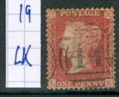 SG 40 (19) Corner Letters LK - See Notes & Scan - Used Stamps
