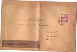 Tchécoslovaquie Lettre De 1947 Pour Berck Plage France - Brieven En Documenten