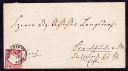 Germany - 1872 Darmstadt To Frankfurt Cover - Sonstige & Ohne Zuordnung