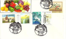 AUSTRALIE. Fruits Et Primeurs De La Région Riverland De South-Australia. Enveloppe Souvenir - Postmark Collection