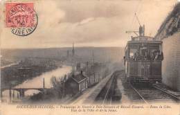 Bonsecours   76    Tramway   Vue  De La Ville Et De La Seine - Bonsecours