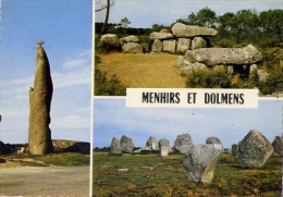 La Bretagne - Menhirs Et Dolmens - Formato Grande Viaggiata - V - Dolmen & Menhirs