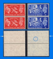 GB 1951-0001, Festival Of Britain, Complete Pair Set, MNH - Nuevos