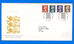 GB 1999-0015, Machin High Value Stamps FDC, Windsor Birks SHS - 1991-2000 Decimal Issues