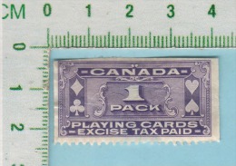 Canada 1947 Playing Card Issue #FPC1 - Fiscaux