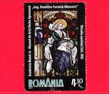 ROMANIA - Usato - 2011 - S. Caterina - Vetrata Austriaca Realizzato Nel 1888 Da Gerard Van Treeck - 4.30 - Used Stamps