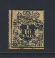 HANOVRE 1856 SCOTT N°14  YVERT N°13 OBLITERE - Hanover