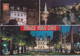 Cp , PRINCIPAUTÉ De MONACO , MONACO  , Multi-Vues - Panoramische Zichten, Meerdere Zichten