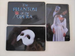 Prepaid Phonecard,the Phantom Of The Opera,set Of 3,used - Hong Kong