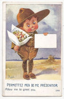 CPA Permettez Moi De Me Présenter Enfant Garçon  Allow Me To Greet You 2743 - Humorous Cards