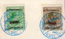 1933 No. 217-218 Overprinted.philatelistic Exibition,on Piece,as Scan - Autres & Non Classés