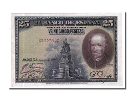 Billet, Espagne, 25 Pesetas, 1928, 1928-08-15, NEUF - 1-2-5-25 Pesetas