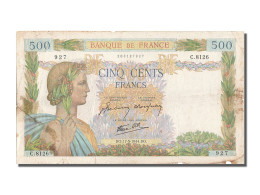 Billet, France, 500 Francs, 500 F 1940-1944 ''La Paix'', 1944, 1944-05-17, B+ - 500 F 1940-1944 ''La Paix''