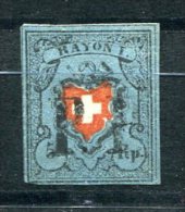 3069 - SCHWEIZ - Mi.Nr. 7 II, Gestempelt (gepr. Richter) - SWITZERLAND, Used Stamp, Certified - 1843-1852 Kantonalmarken Und Bundesmarken