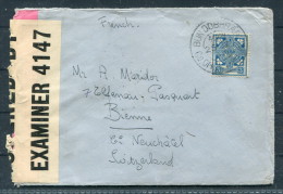 1945 Ireland Eire Censor Cover To Switzerland - Briefe U. Dokumente