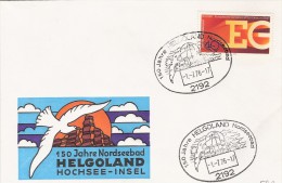 ALLEMAGNE DEUTSCHLAND GERMANY OISEAU VOGEL BIRD MOUETTE HELGOLAND NORDSEEBAD 2192 1976 SEEMOWE - Seagulls