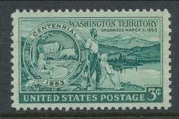 USA 1953 Scott  # 1019, Washington Territory Issue, MNH (**) - Neufs