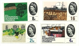 1964 - Gran Bretagna 387/90 Geografia, - Unused Stamps