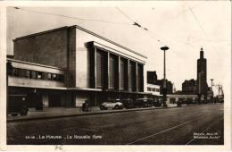 LE HAVRE ,LA NOUVELLE GARE VUE EXTERIEURE ,VOITURES   REF 35531 - Bahnhof